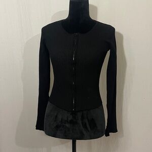 Fashionova Ribbed Zip up Jacket